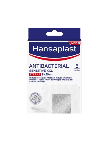 Hansaplast Sensitive XXL Sterile 8x10cm 5 unidades