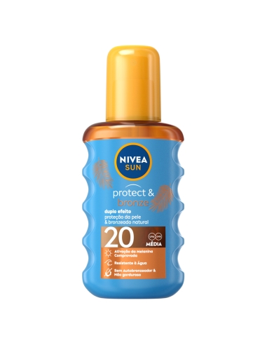 Nivea Sun Protect and Bronze Spray Óleo SPF20 200ml
