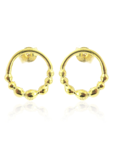 MRio Margot Brincos Prata Dourada Argola Esferas