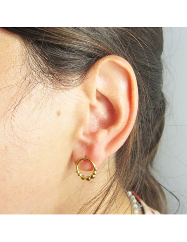 MRio Margot Brincos Prata Dourada Argola Esferas