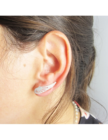 MRIO Classic Brincos Prata Asa de Anjo