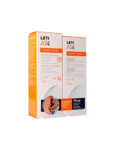 Leti AT4 Pack Hidrogel Anti-Prurido 50ml e Creme...