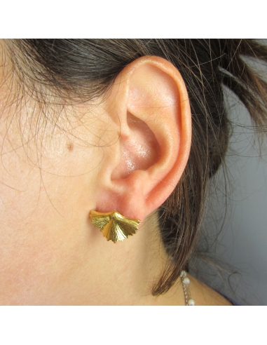 MRIO Inca Brincos Folha Sobreiro Prata Dourada