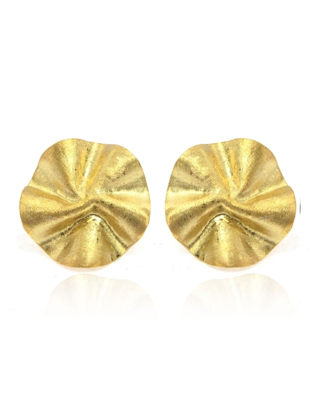 MRIO Inca Brincos Nenúfar Prata Dourada