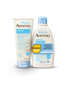 Aveeno Pack Dermexa Creme Emoliente Diário 200ml e...