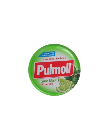 Pulmoll Pastilhas de Lima Menta com Vitamina C Sem Açúcar 45g