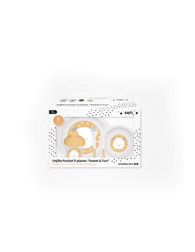 Saro Louças Pocket Sweet and Fun Mustard 5 Peças