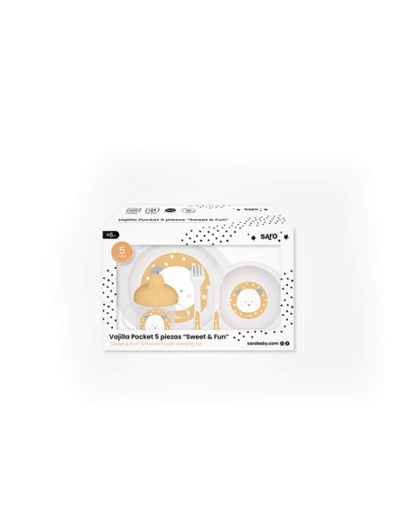 Saro Louças Pocket Sweet and Fun Mustard 5 Peças