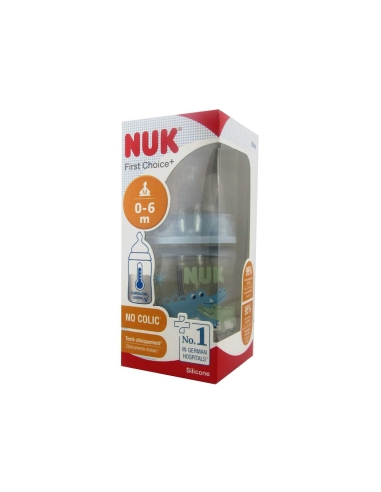 NUK First Choice Biberão Indicador Temperatura Silicone 0-6M M 150ml