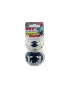 NUK Signature Night Chupeta Silicone 6-18m x2