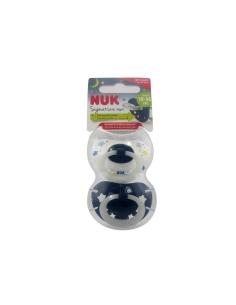 NUK Signature Night Chupeta Silicone 18-36m x2