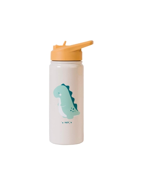 Saro Garrafa Térmica com Palha Amarelo 500ml