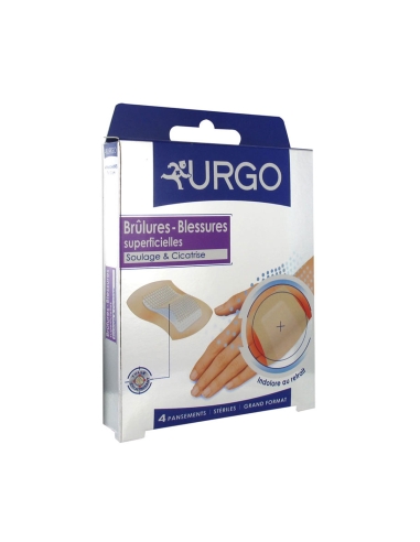 Urgo Burns and Wounds Large Sized Bandages x4