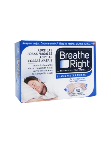 Breathe Right Tiras Nasais Grandes X 30