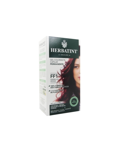Herbatint Gel Colorante Capilar Permanente FF1 Vermelho Henna 150ml
