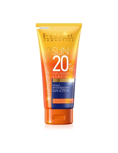Eveline Cosmetics Sun Amazing Oils Highly Water Resistant Sun Lotion SPF20 200ml