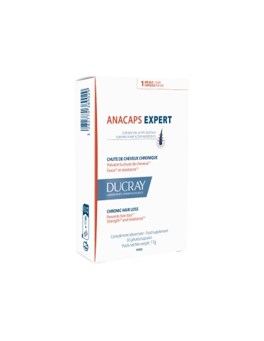 Ducray Anacaps Expert Queda de Cabelo Crónica 30 Cápsulas