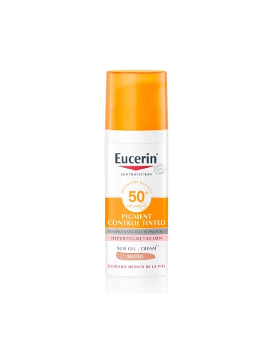 Eucerin Sun Pigment Control Tinted Gel-Creme Médio SPF50+ 50ml