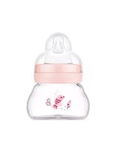 Mam Biberão de Vidro Feel Good Rosa 0m 90ml