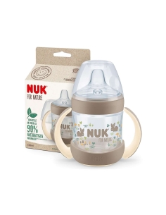 Nuk For Nature Biberão de Aprendizagem Cinzento 6m 150ml