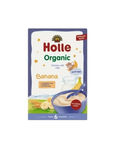 Holle Bio Papa Láctea de Banana Boa Noite 6M 250g