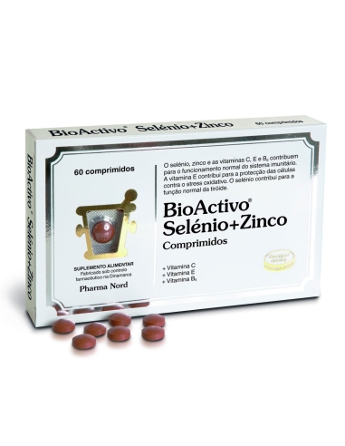 BioActivo Selénio e Zinco 60 Comprimidos