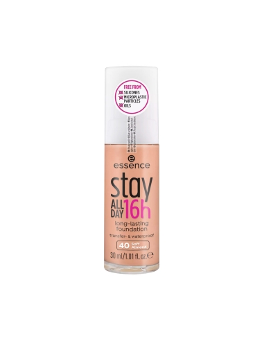 Essence Stay All Day 16h Long Lasting Foundation 40 Soft Almond 30ml