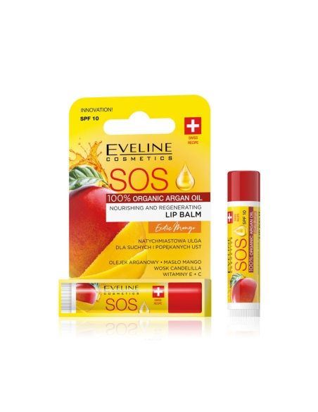 Eveline Cosmetics SOS Lip Balm Exotic Mango SPF10 4,2g