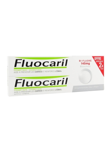 Fluocaril Bi-Fluoré 145mg Duo Pasta Dentifrica Branqueadora 75ml