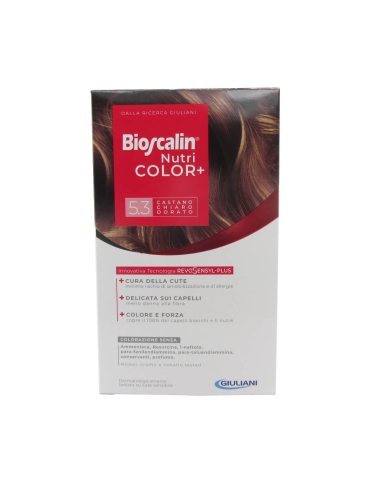Bioscalin NutriColor Coloração Permanente 5.3 Castanho Claro Dourado