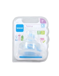 Mam Tetina Silicone 6+ Meses Fluxo Muito Rápido x2