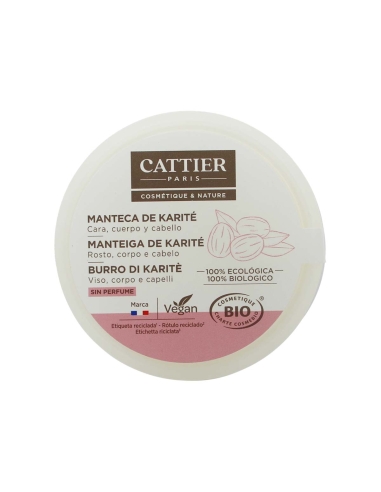 Cattier Manteiga de Karité 100% Biológico 100gr