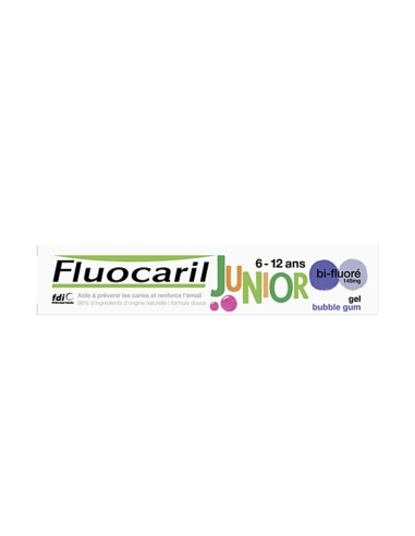 Fluocaril Junior 6 a 12 Gel Dentifrico Bubble 75ml