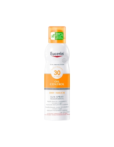 Eucerin Sun Oil Control Sun Spray Transparente SPF 30 200ml