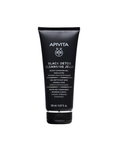 Apivita Black Detox Gel de Limpeza Preto 150ml