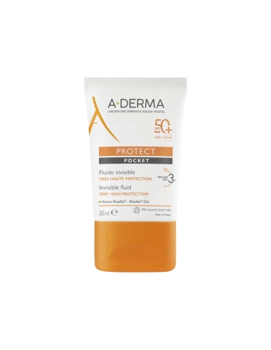 A-Derma Protect Pocket Fluído Invisível SPF 50 30ml