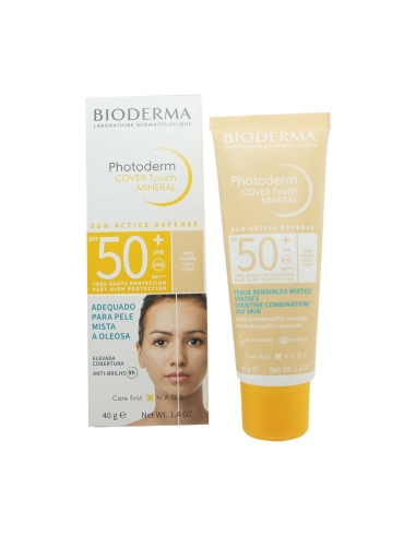 Bioderma Photoderm Cover Touch Mineral SPF50 Muito Claro 40g