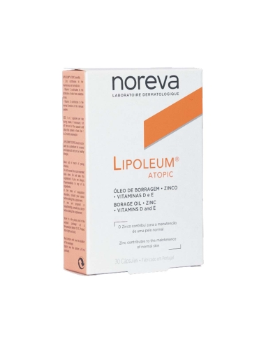 Noreva Lipoleum Atopic Óleo de Borragem 30 Cápsulas