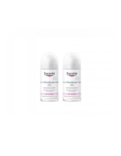 Eucerin Desodorizante Roll On 24h Sem Alumínio 50mlx2