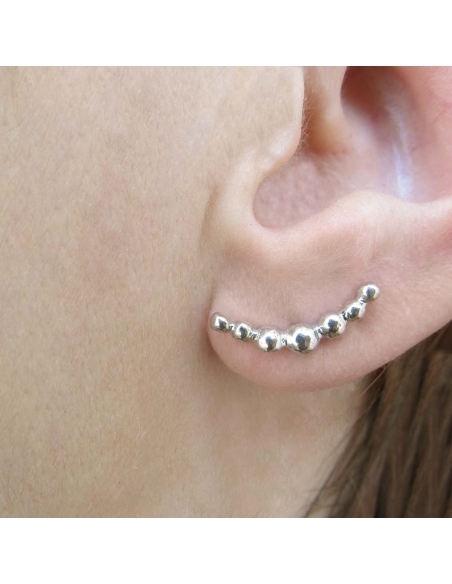 MRio Margot Brincos Prata Arco de Esferas