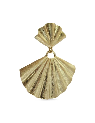 MRio Inca Brincos Prata Leque Grande