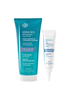 Ducray Keracnyl PP Creme 30ml e Gel Limpeza 200ml