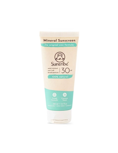 Suntribe Protetor Solar Mineral SPF 30 Com Cor 100ml