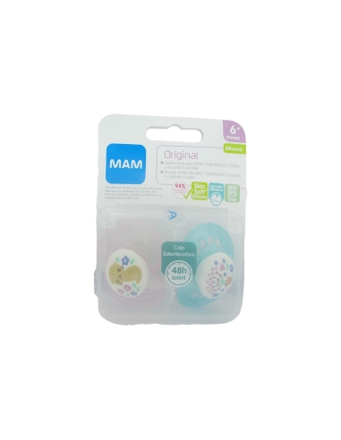 Mam Start Chupeta Silicone 0-2m Rosa 2 Unidades