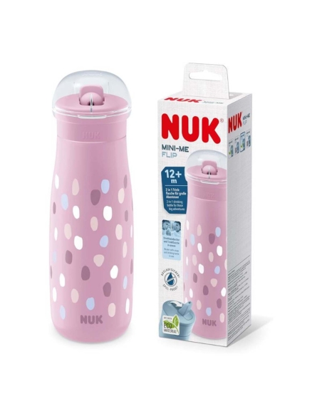 NUK Mini-Me Flip Rosa 12m 450ml