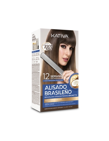 Kativa Kit Alisamento Brasileiro Cabelos Escuros