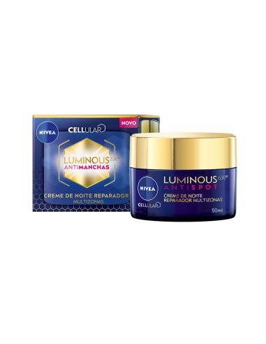 Nivea Cellular Luminous630 Antimanchas Creme Rosto de Noite Reparador 50ml