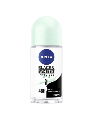 Nivea Desodorizante Roll-on Invisible for Black and White Active 50ml