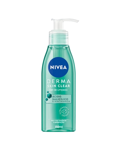 Nivea Derma Skin Clear Gel de Limpeza Rosto Anti-Imperfeições 150ml