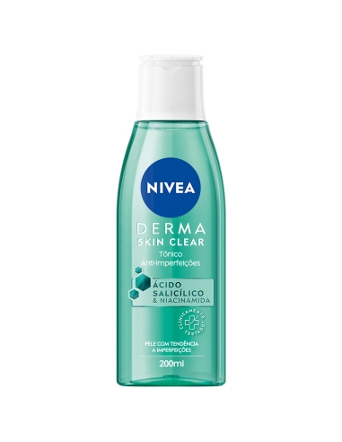 Nivea Derma Skin Clear Tónico Rosto Anti-Imperfeições 200ml